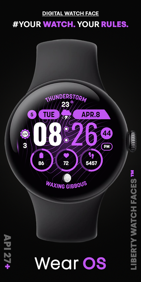 MOON KNIGHT Digital Watch Face screenshot