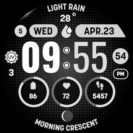 MOON KNIGHT Digital Watch Face screenshot