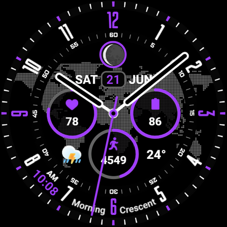 PIXEL WORLD PRO Watch Face screenshot