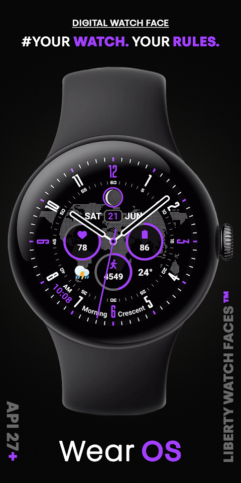 PIXEL WORLD PRO Watch Face screenshot