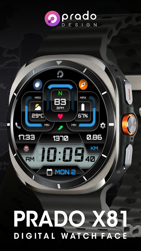 PRADO X81 Digital Watch Face screenshot