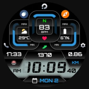 PRADO X81 Digital Watch Face