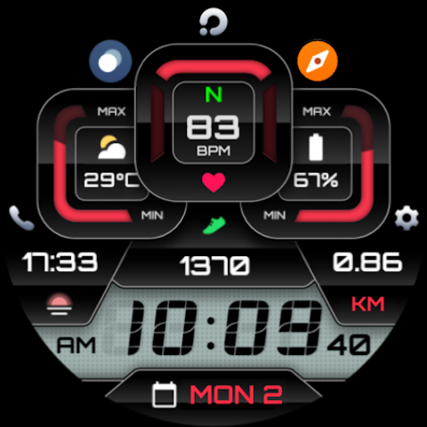 PRADO X81 Digital Watch Face screenshot