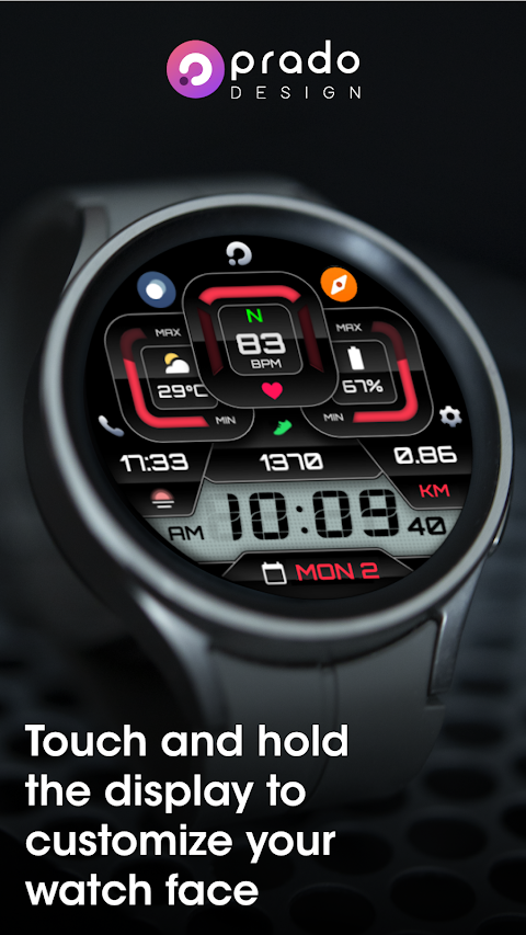 PRADO X81 Digital Watch Face screenshot