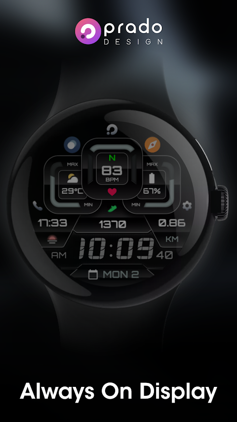 PRADO X81 Digital Watch Face screenshot