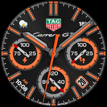 TAG HEUER CARRERA 4 Watch Face screenshot