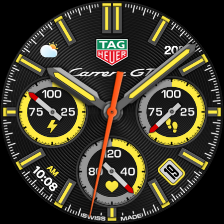 TAG HEUER CARRERA 4 Watch Face screenshot