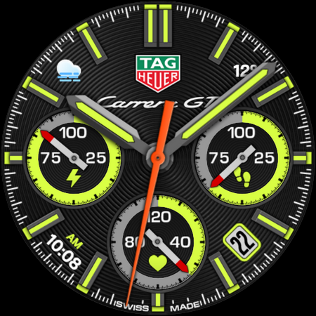TAG HEUER CARRERA 4 Watch Face screenshot