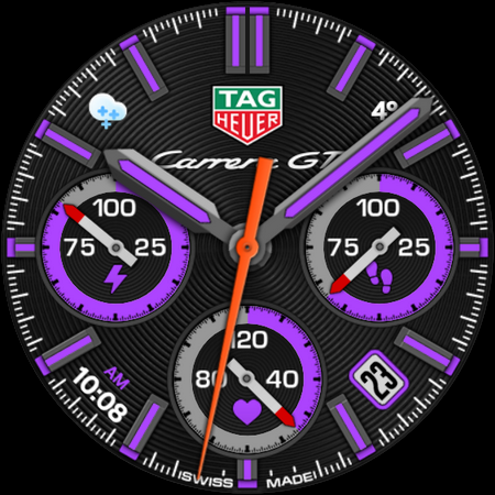 TAG HEUER CARRERA 4 Watch Face screenshot