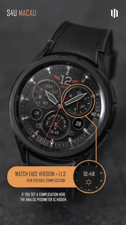 S4U Macau Pilot watch face screenshot