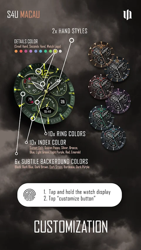 S4U Macau Pilot watch face screenshot