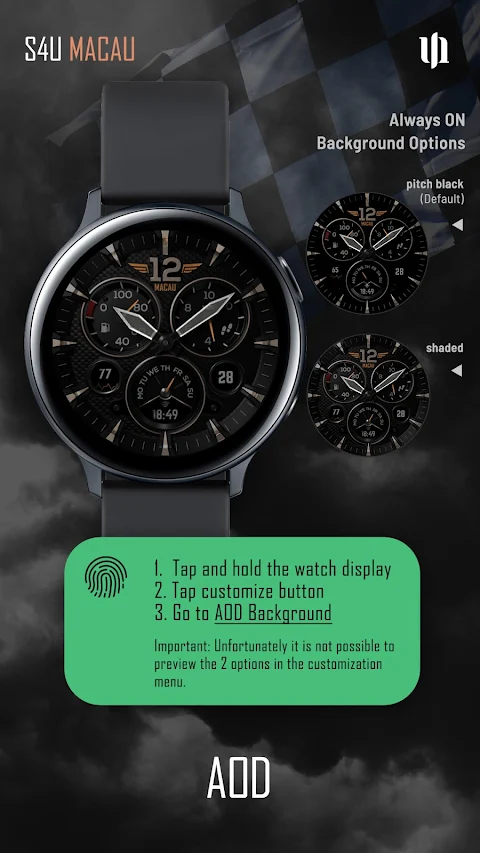S4U Macau Pilot watch face screenshot