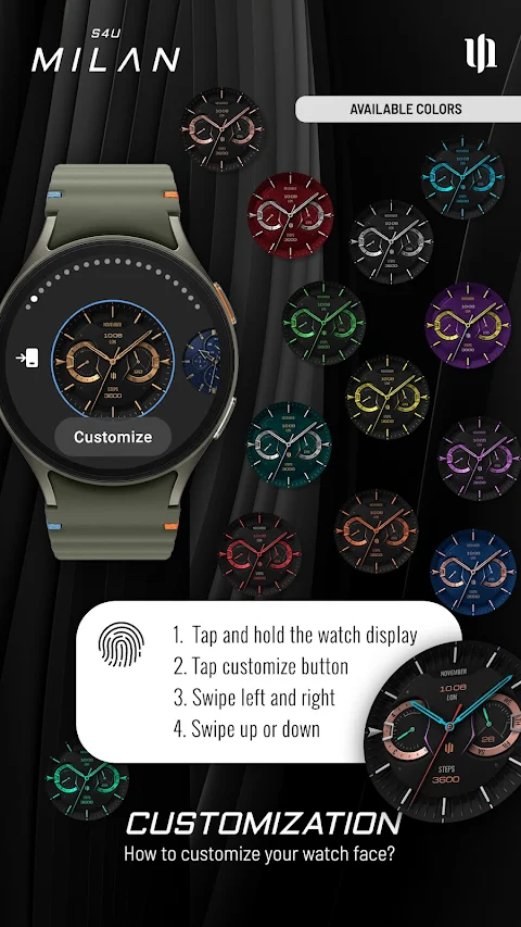 S4U Milan – Luxury watch face screenshot