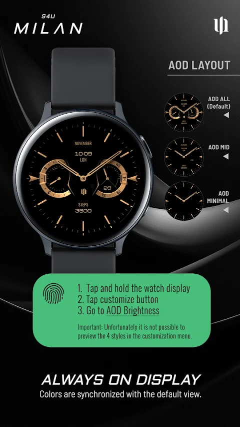 S4U Milan – Luxury watch face screenshot
