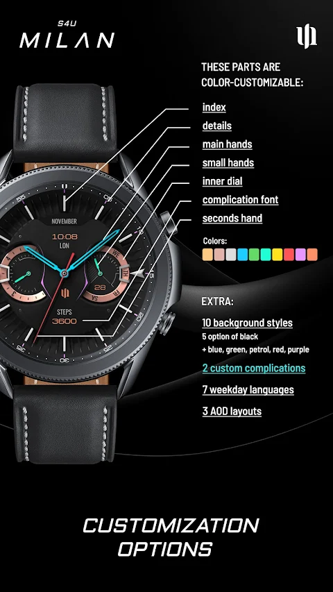 S4U Milan – Luxury watch face screenshot