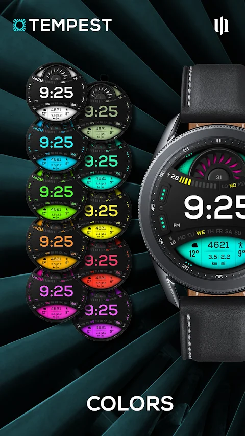 S4U Tempest digital watch face screenshot