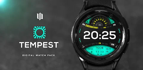 S4U Tempest digital watch face screenshot