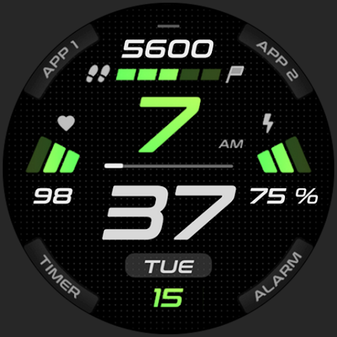 SPORT xDark Watch Face screenshot