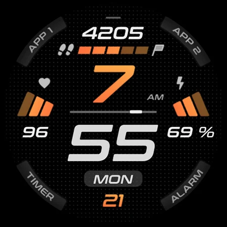 SPORT xDark Watch Face screenshot