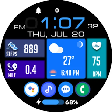 Tiles Window Watch Face NTV556 screenshot