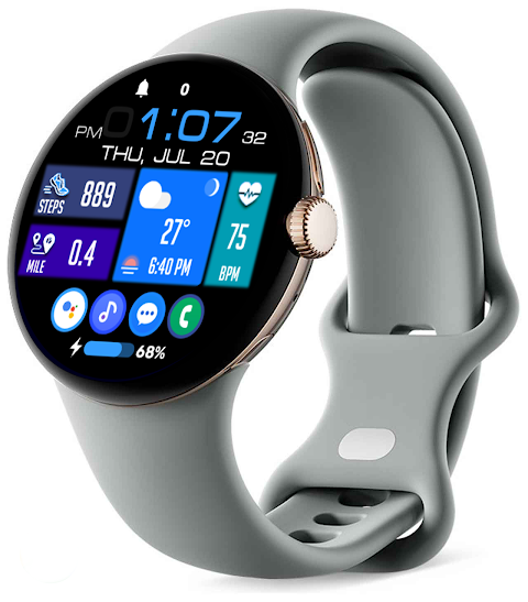 Tiles Window Watch Face NTV556 screenshot