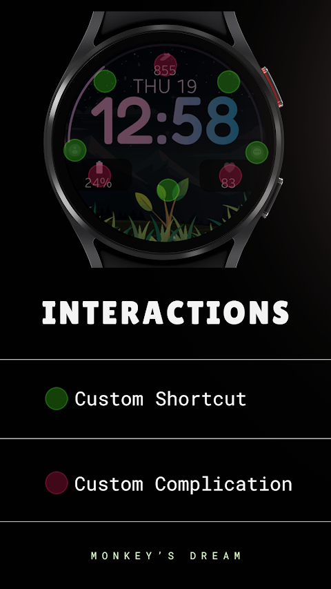 Tree Steps digital watch face screenshot