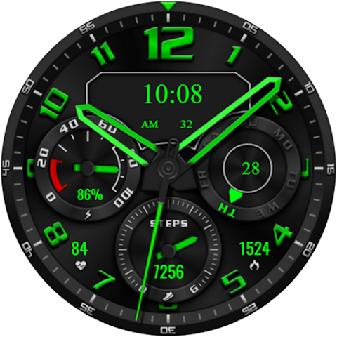 TurboStep Hybrid Watch Face screenshot