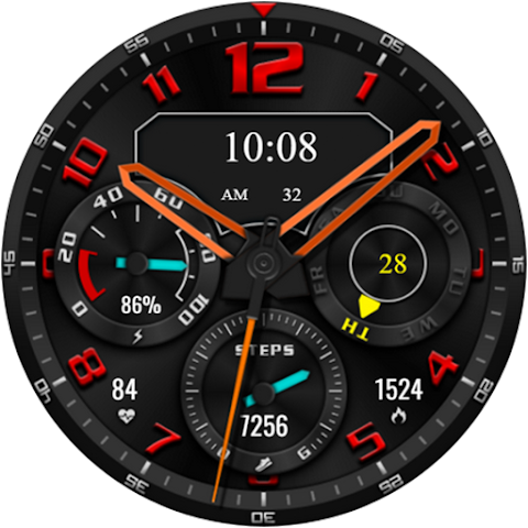 TurboStep Hybrid Watch Face screenshot