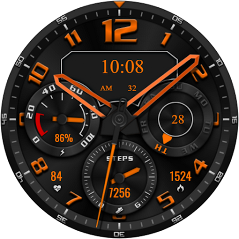 TurboStep Hybrid Watch Face screenshot