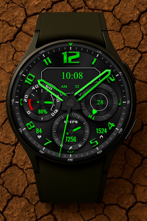 TurboStep Hybrid Watch Face screenshot