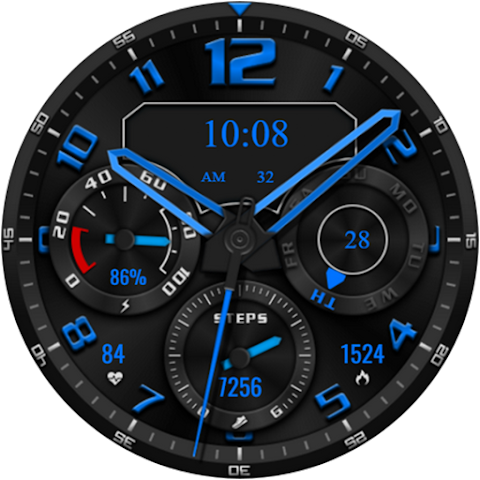 TurboStep Hybrid Watch Face screenshot