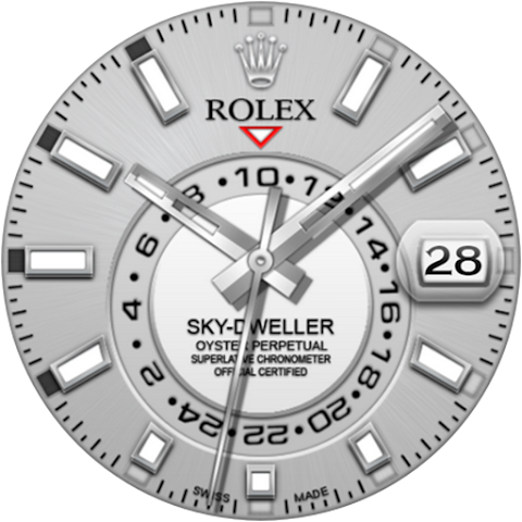 Rolex Sky-Dweller Watch face screenshot