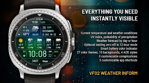 VF02 Weather Inform Watch Face screenshot