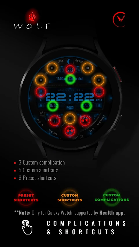 Voron WOLF Watch Face screenshot