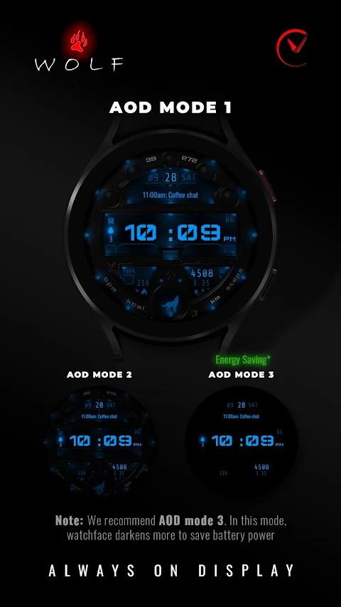 Voron WOLF Watch Face screenshot