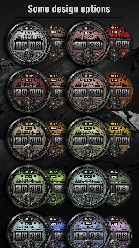 WFP 348 FLIP Watch Face screenshot