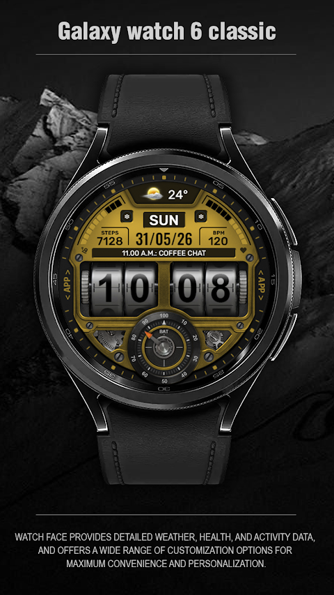 WFP 348 FLIP Watch Face screenshot