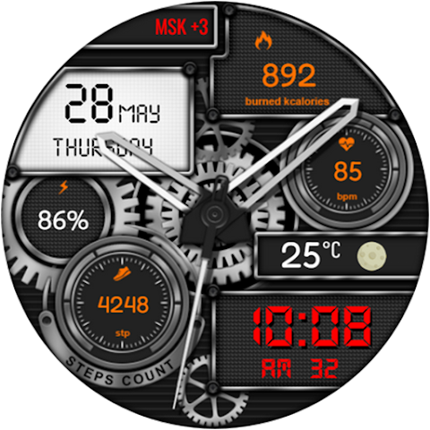 Zybro Hybrid  Watch Face screenshot