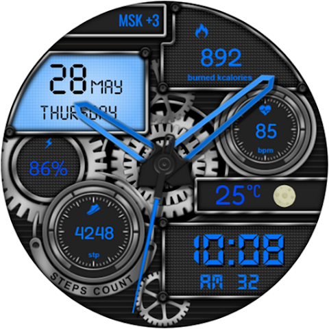 Zybro Hybrid  Watch Face screenshot