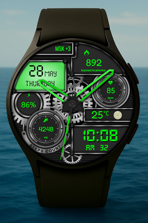 Zybro Hybrid  Watch Face screenshot