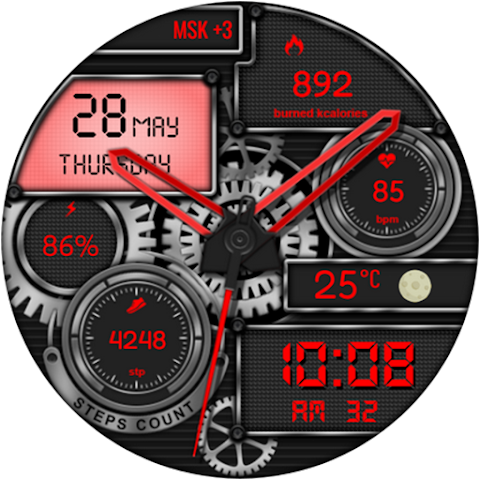 Zybro Hybrid  Watch Face screenshot