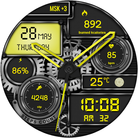 Zybro Hybrid  Watch Face screenshot
