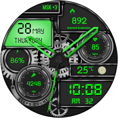 Zybro Hybrid  Watch Face screenshot