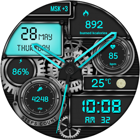 Zybro Hybrid  Watch Face screenshot