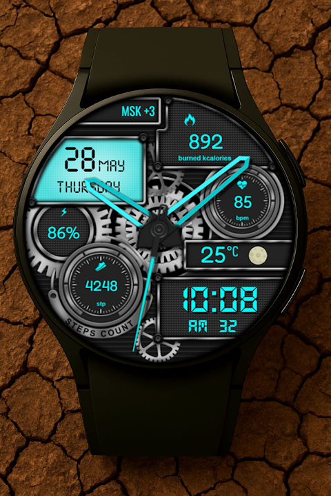 Zybro Hybrid  Watch Face screenshot