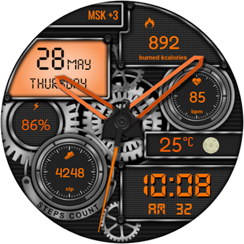 Zybro Hybrid  Watch Face screenshot