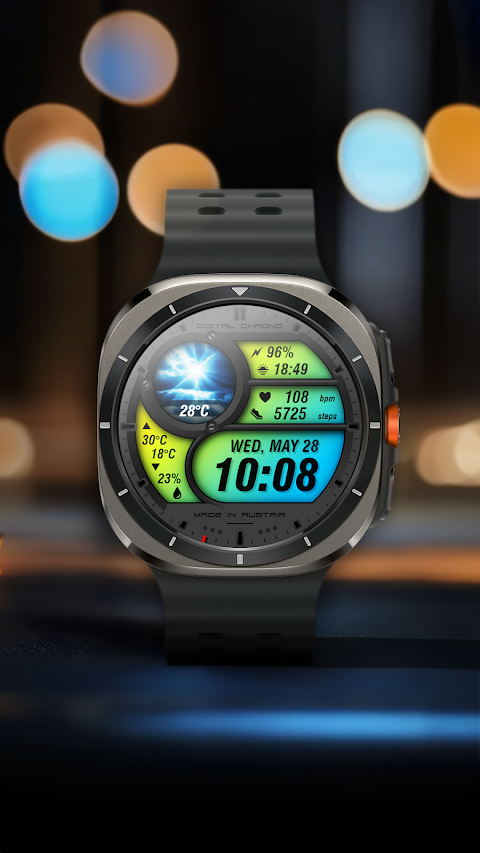 WAW012 Vibrant Weather Face screenshot