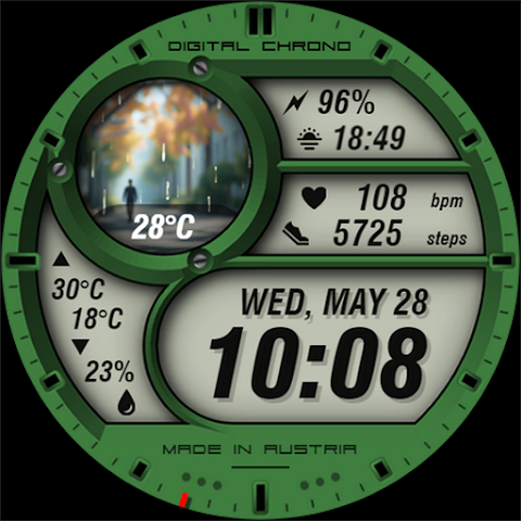 WAW012 Vibrant Weather Face screenshot