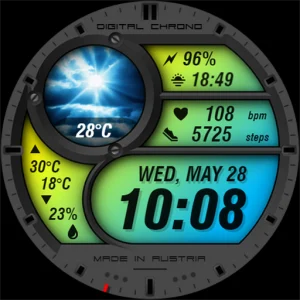 WAW012 Vibrant Weather Face