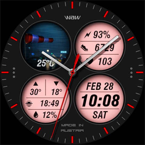 WAW037 Urban Tech Watch Face screenshot